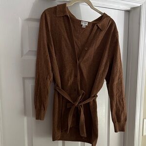 J. Crew Brown Button-Up Cardigan